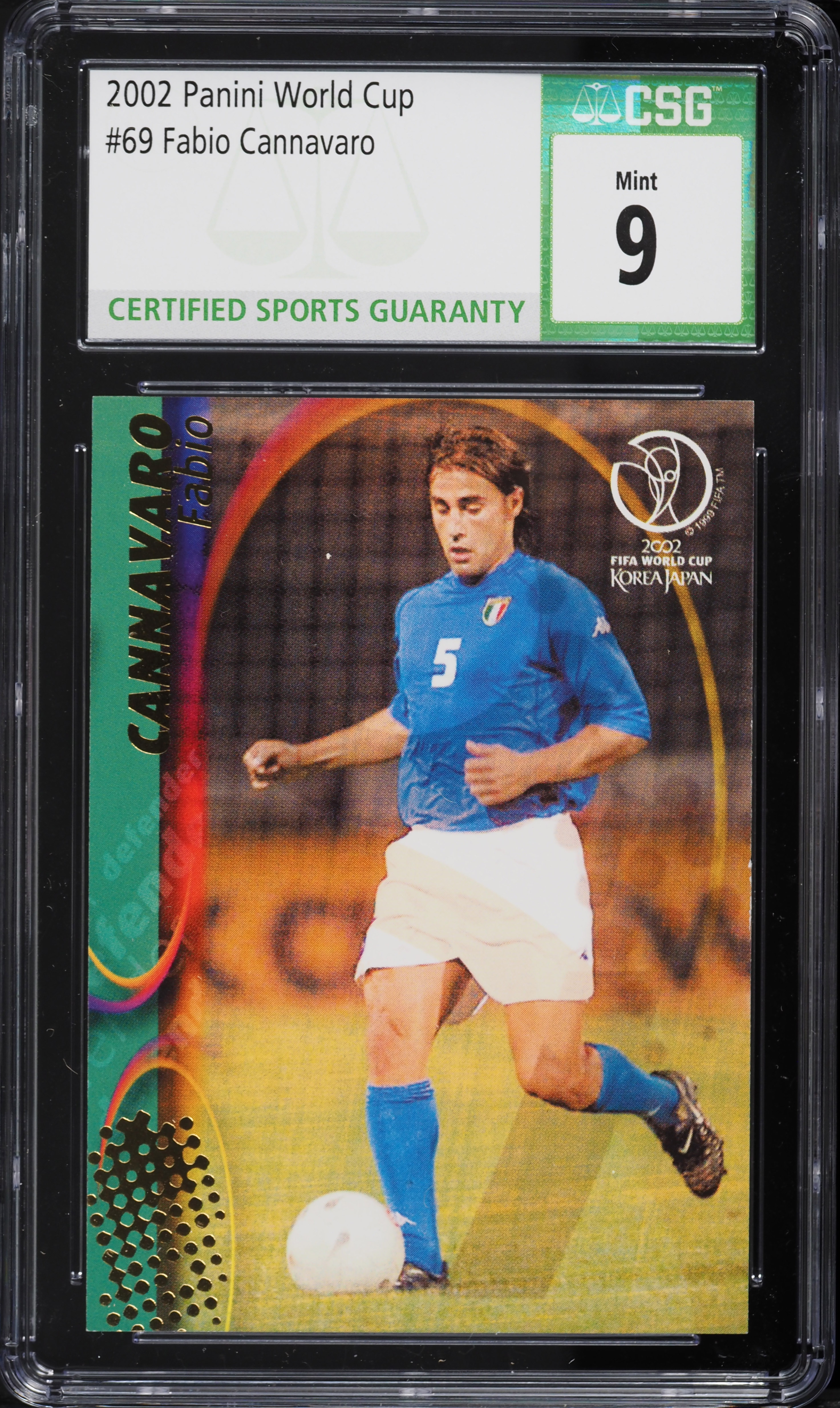 2002 Panini World Cup Fabio Cannavaro #69 CSG 9 MINT on Fanatics