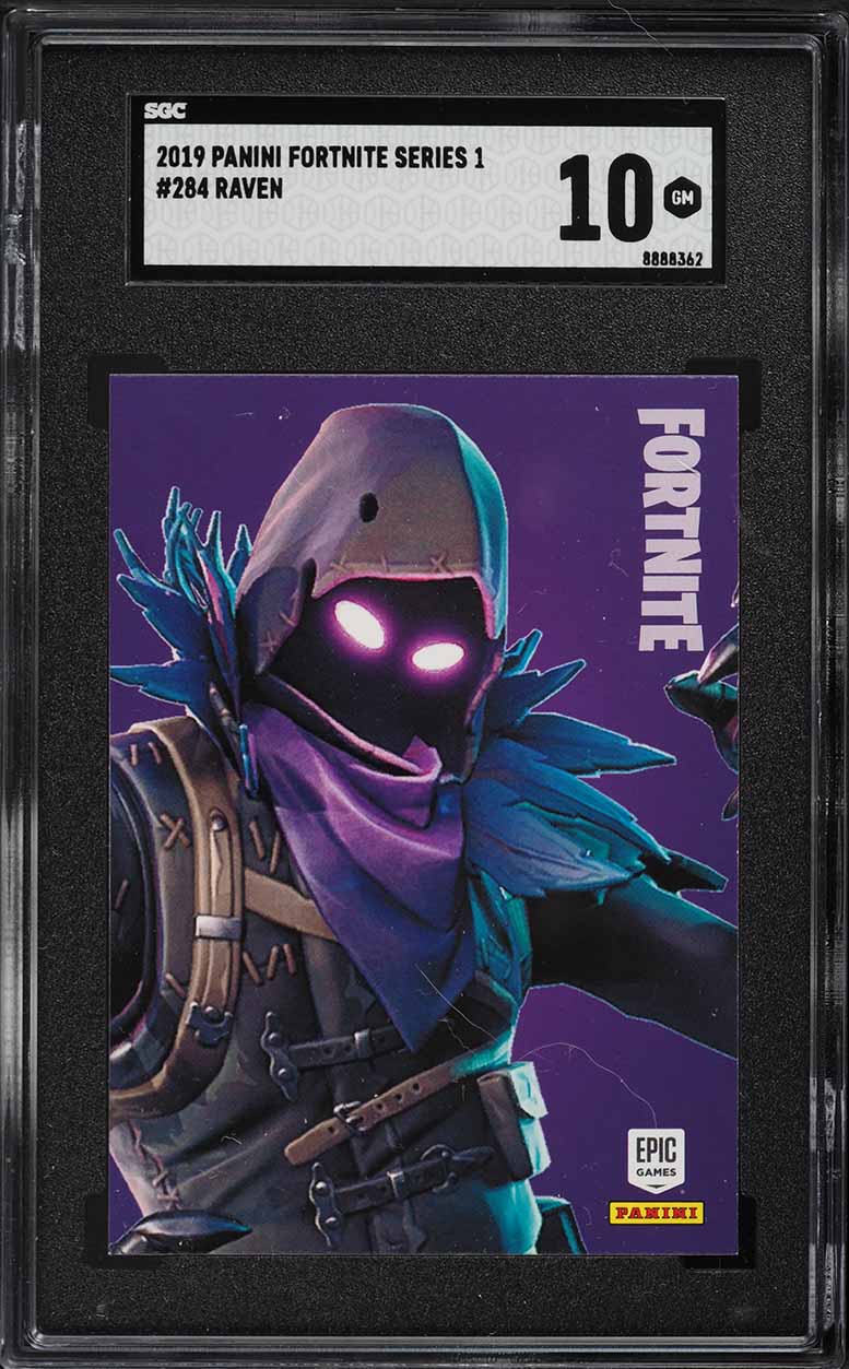 2019 Panini Fortnite Series 1 Raven #284 SGC 10 GEM MINT
