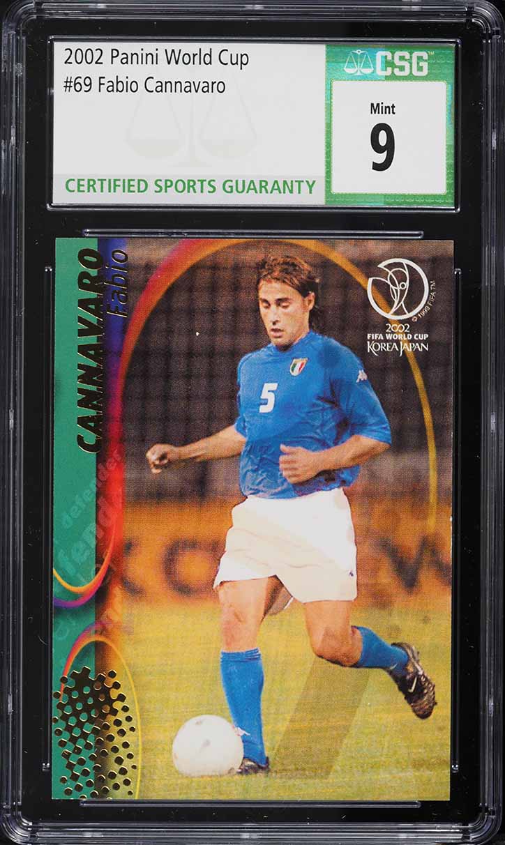 2002 Panini World Cup Fabio Cannavaro #69 CSG 9 MINT