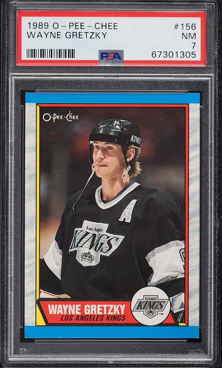 1989 O-Pee-Chee Hockey Wayne Gretzky #156 PSA 7 NRMT