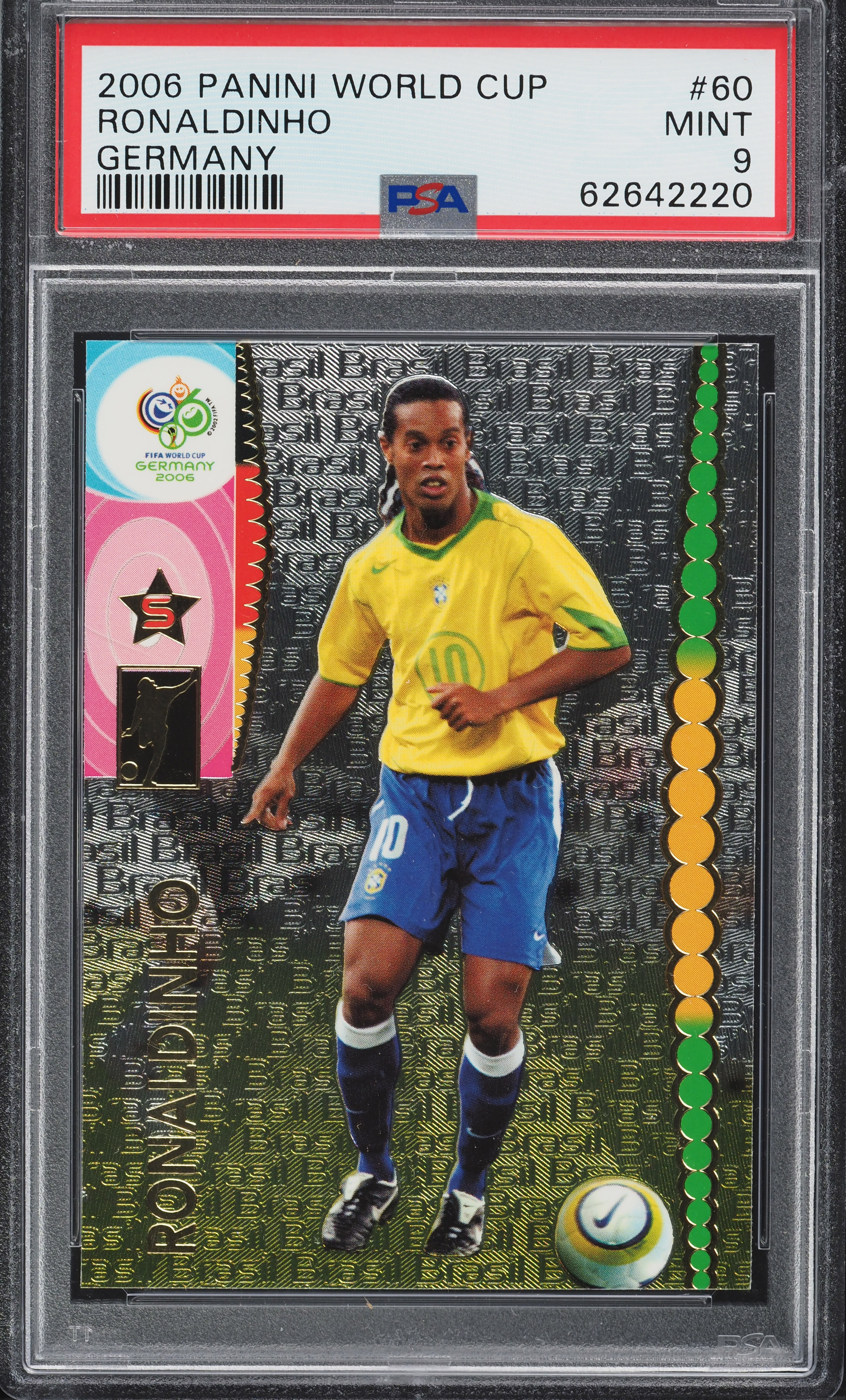 Carte Panini Coupe Du Monde 2006 #139 Park Ji-Sung - Notée PSA 9 (COMME NEUF)