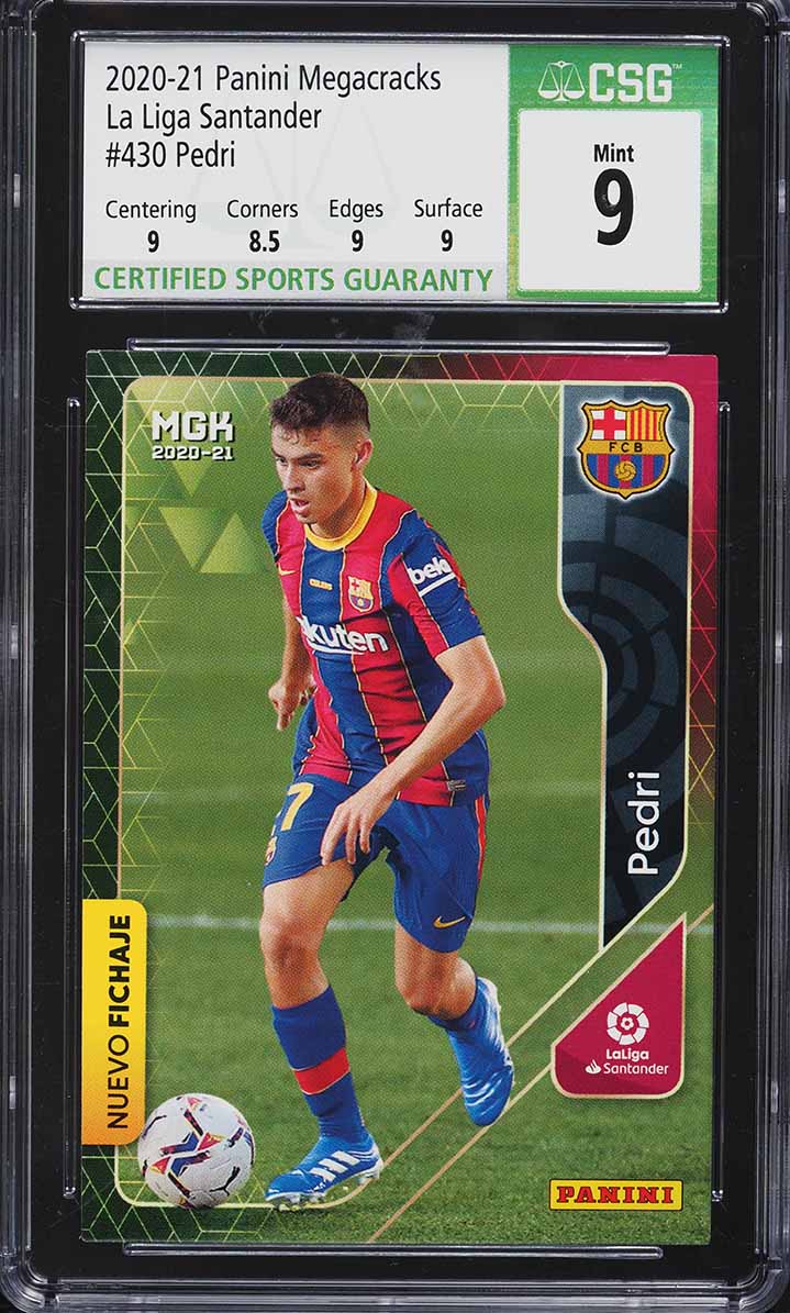 2020 Panini Megacracks La Liga Santander Pedri ROOKIE #430 CSG 9 MINT