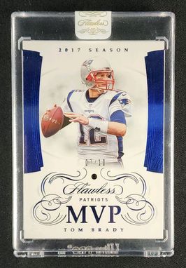 2019 Panini Flawless MVPs Sapphire Tom Brady /10 #MVP2 MBA AUTH