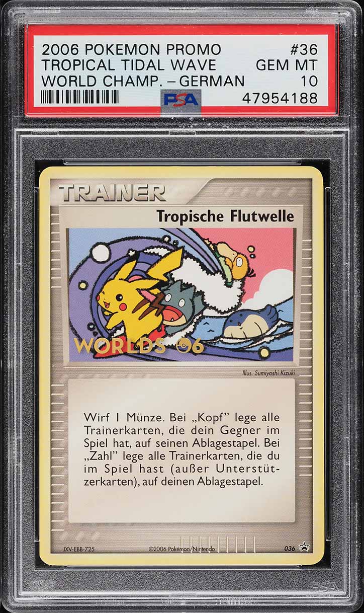 2006 Pokemon World Championships Promo Staff Tropical Tidal Wave