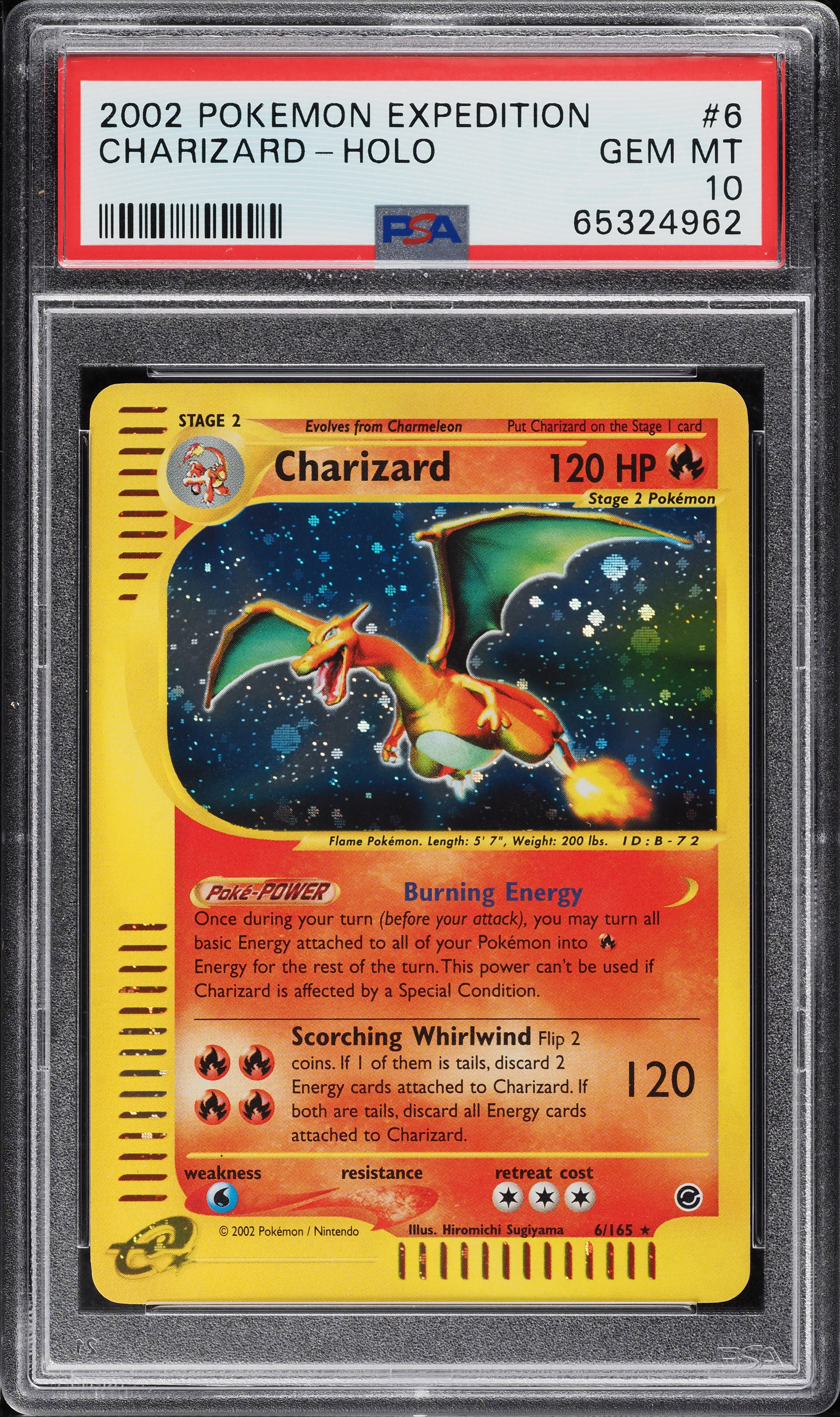 2002 Pokemon Expedition Holo Charizard #6 PSA 10 GEM MINT on