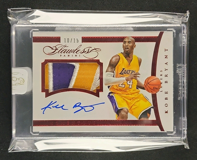 2014 Panini Flawless Momentous Ruby Kobe Bryant PATCH AUTO /15 #MA-KB MBA AUTH