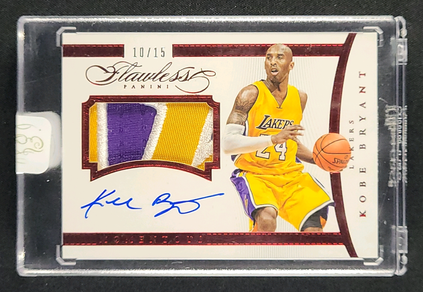 2014 Panini Flawless Momentous Ruby Kobe Bryant PATCH AUTO /15 #MA-KB MBA AUTH