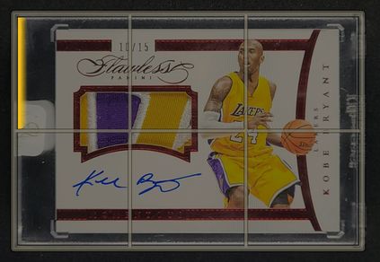 2014 Panini Flawless Momentous Ruby Kobe Bryant PATCH AUTO /15 #MA-KB MBA AUTH