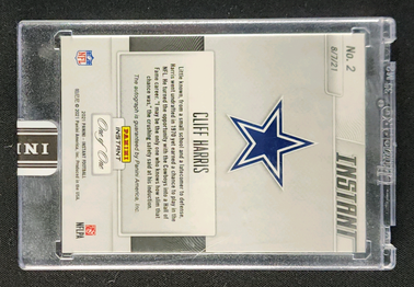 2021 Panini Instant Black Cliff Harris AUTO 1/1 #2 MBA AUTH
