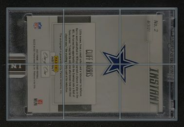 2021 Panini Instant Black Cliff Harris AUTO 1/1 #2 MBA AUTH