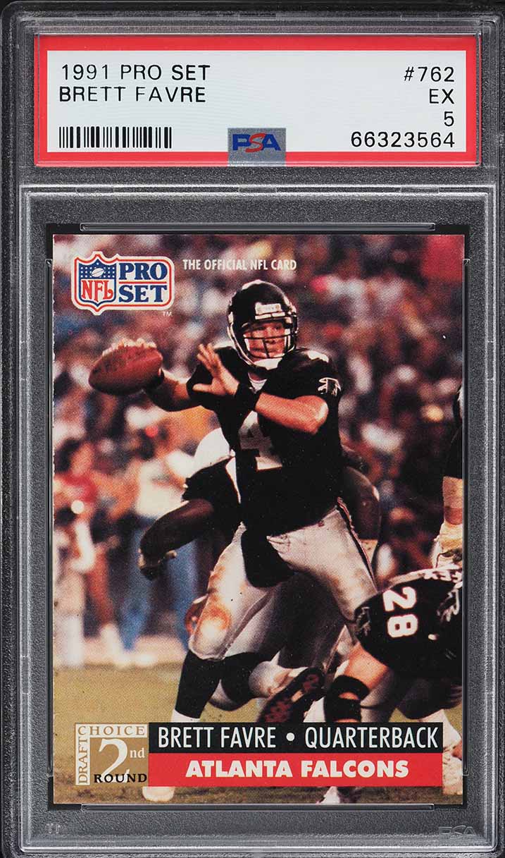 1991 Pro Set Football Brett Favre ROOKIE #762 PSA 5 EX