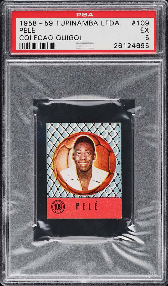 1958 Tupinamba Ltda. Colecao Quigol Pele ROOKIE #109 PSA 5 EX