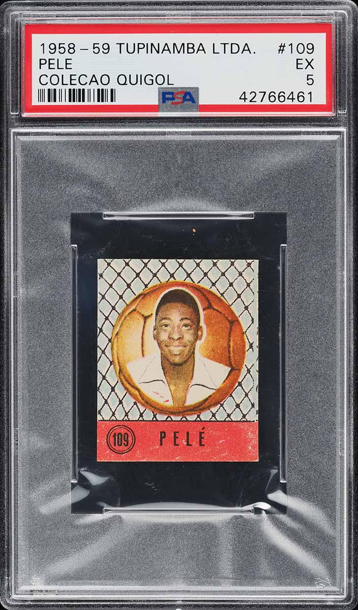 1958 Tupinamba Ltda. Colecao Quigol Pele ROOKIE #109 PSA 5 EX