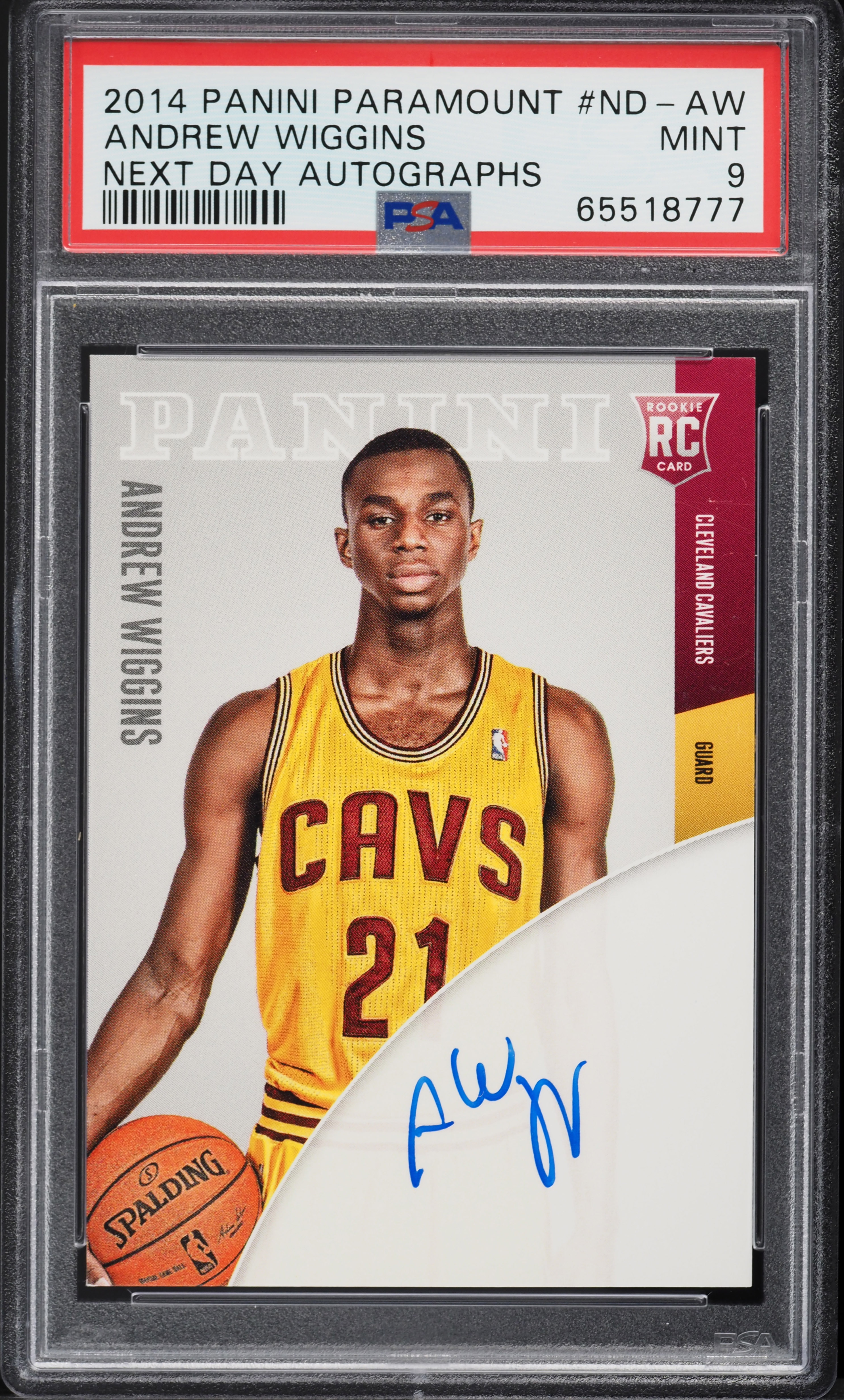 スポーツ選手 Panini Noir Andrew Wiggins RC patch auto v479635_2022102810373369R_63.jpg