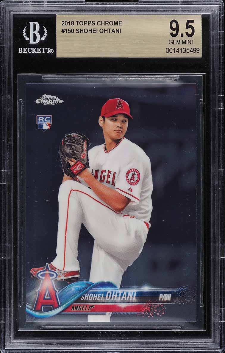2018 Topps Chrome Shohei Ohtani ROOKIE #150 BGS 9.5 GEM MINT