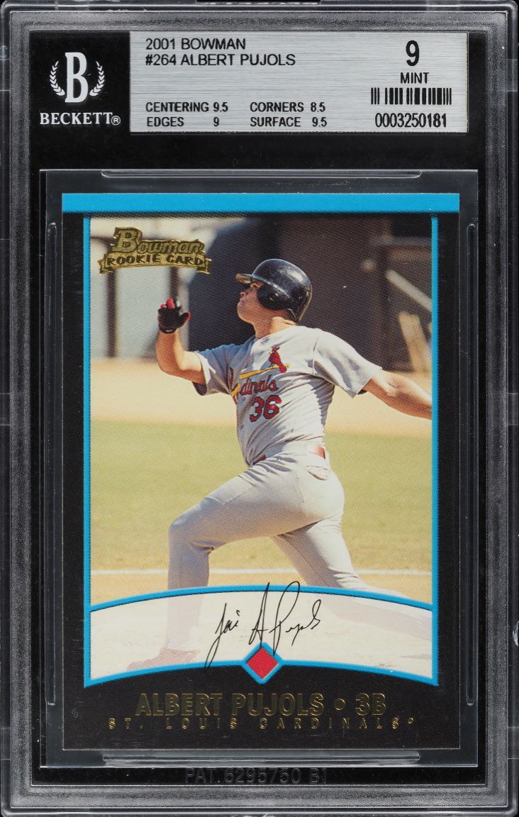 2001 Bowman Chrome Refractor Albert Pujols ROOKIE AUTO /500 #340
