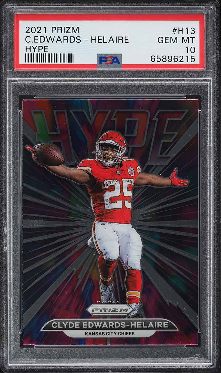 2021 Panini Prizm Hype Clyde Edwards-Helaire #H-13 PSA 10 GEM MINT