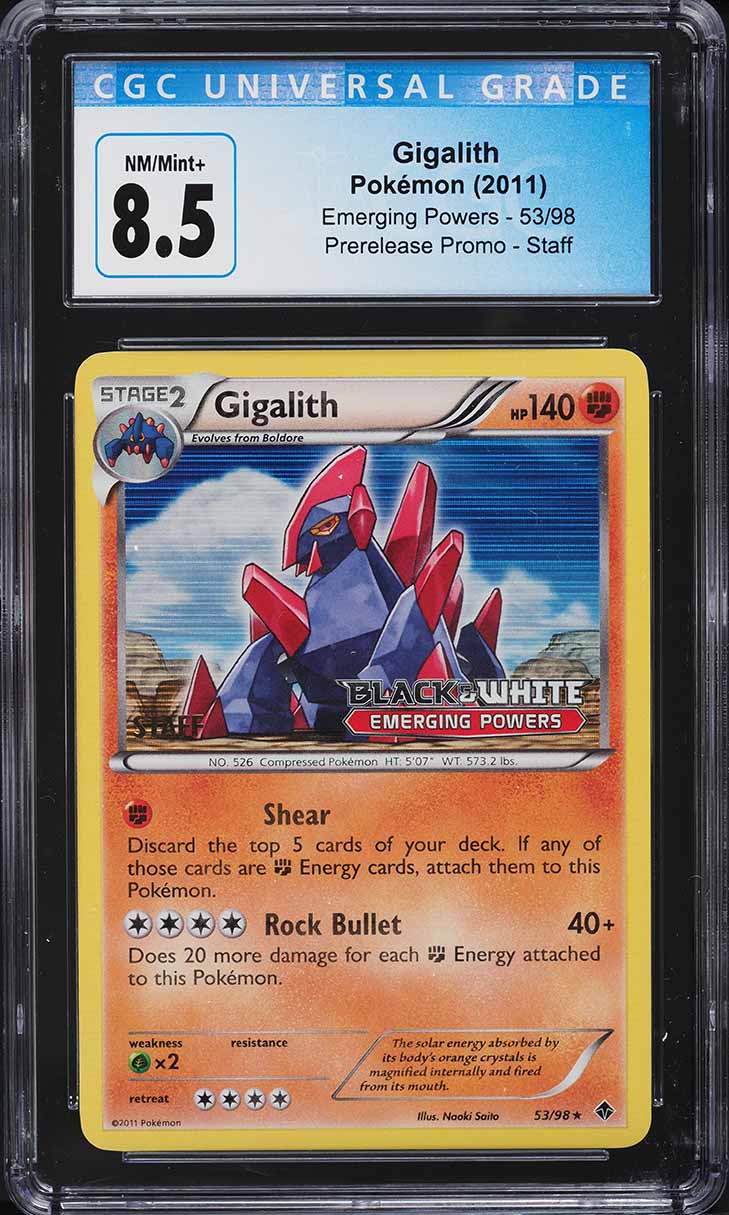 2025 Pokemon Scarlet & Violet White Flare IR Gigalith #129 CGC 9 MINT on  Fanatics Collect