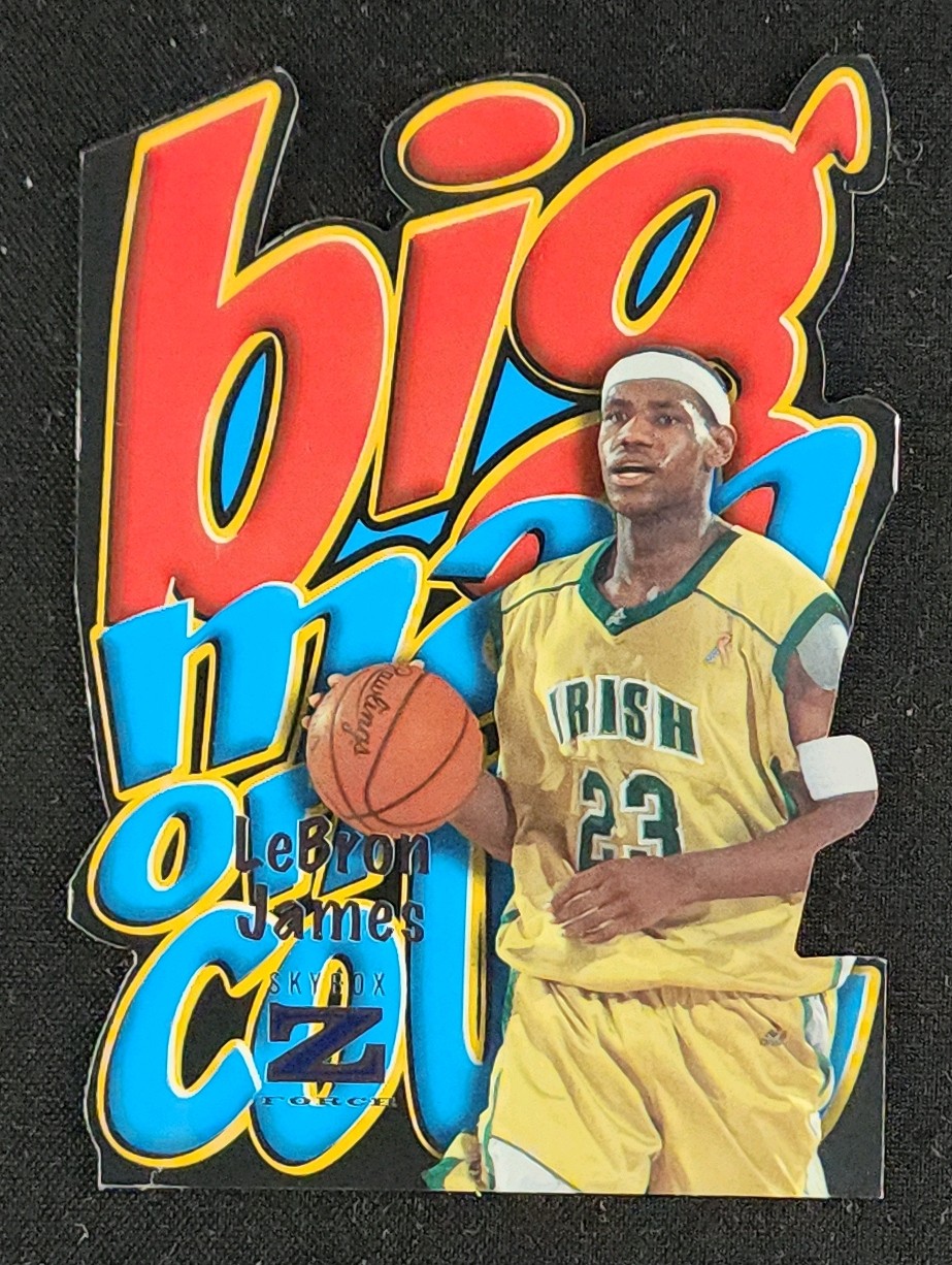 2011 Fleer Retro Big Men On Court LeBron James #2 MBA AUTH on