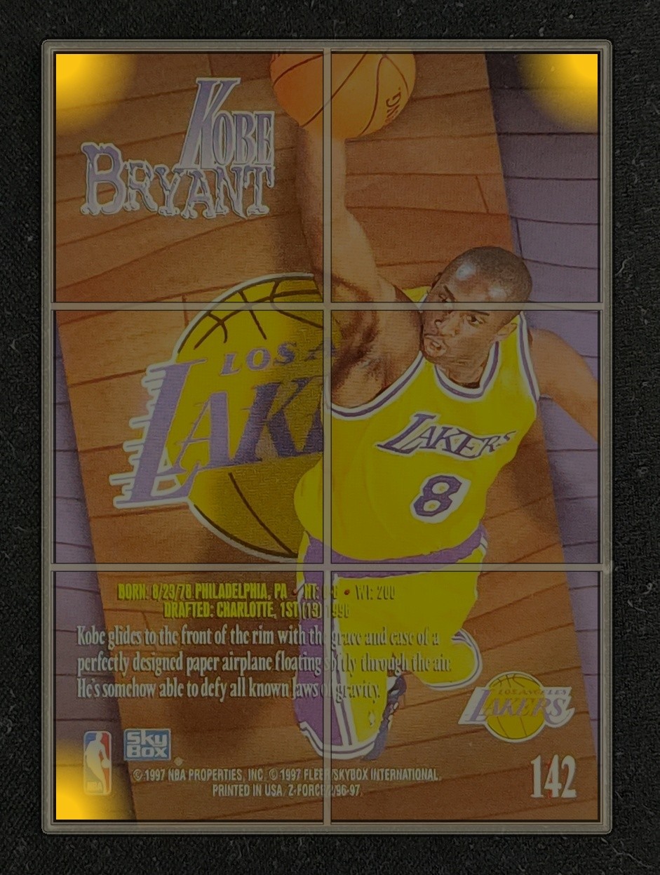 1996 Skybox Z-Force Kobe Bryant ROOKIE #142 MBA AUTH on Fanatics