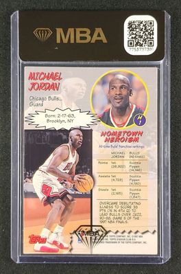 1997 Stadium Club Hardcourt Heroics Michael Jordan #H1 MBA AUTH