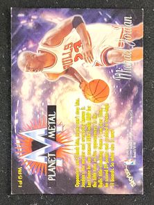 1997 Metal Universe Planet Metal Michael Jordan #1 MBA AUTH