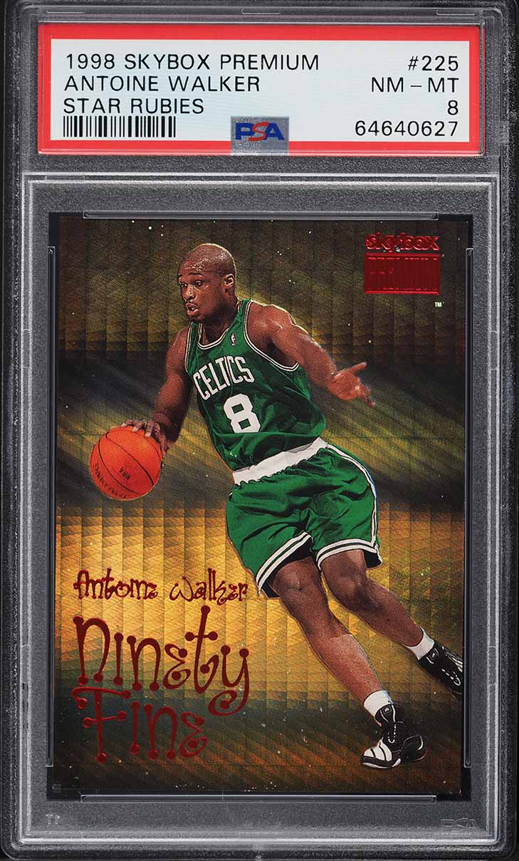 1998 Skybox Premium Star Rubies Antoine Walker /50 #225 PSA 8 NM-MT