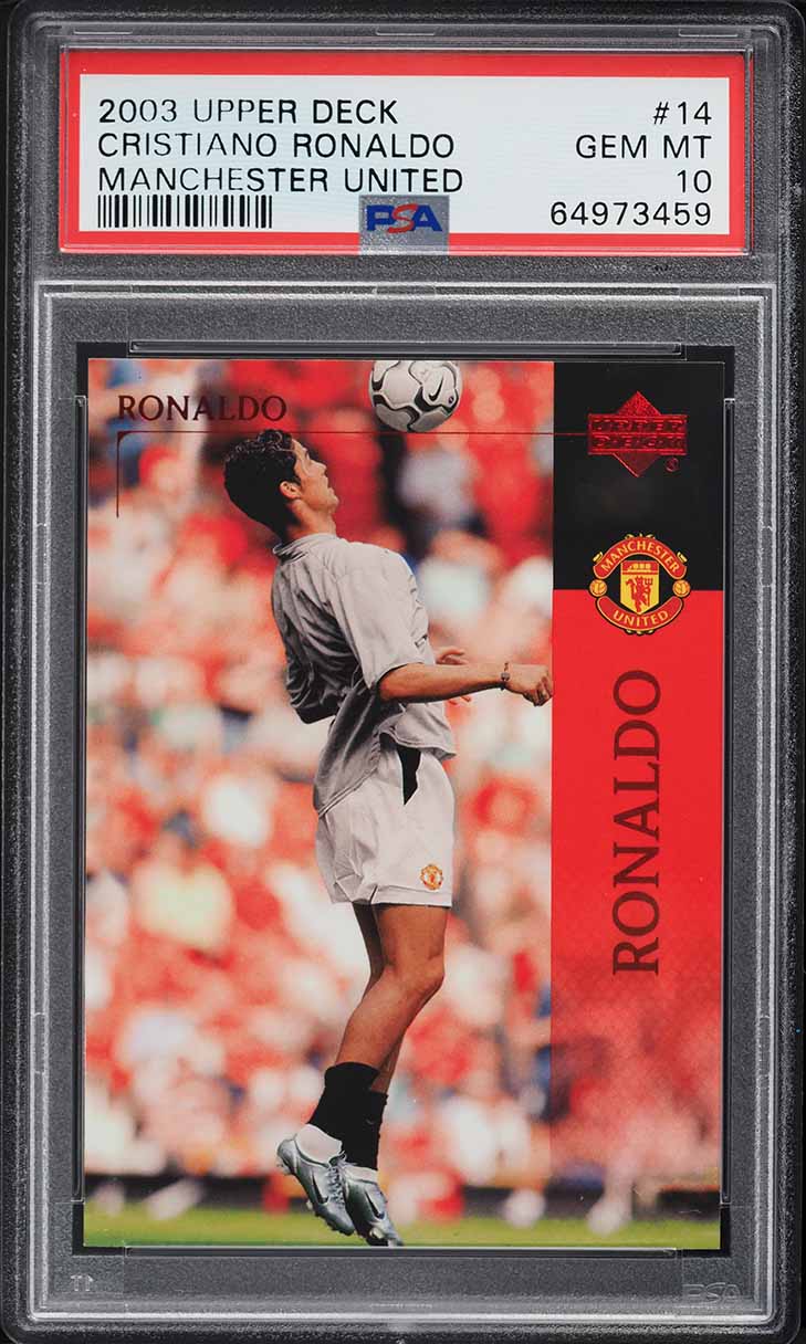 2004 Topps Premier Gold Cristiano Ronaldo ROOKIE #MU6 PSA 9 MINT