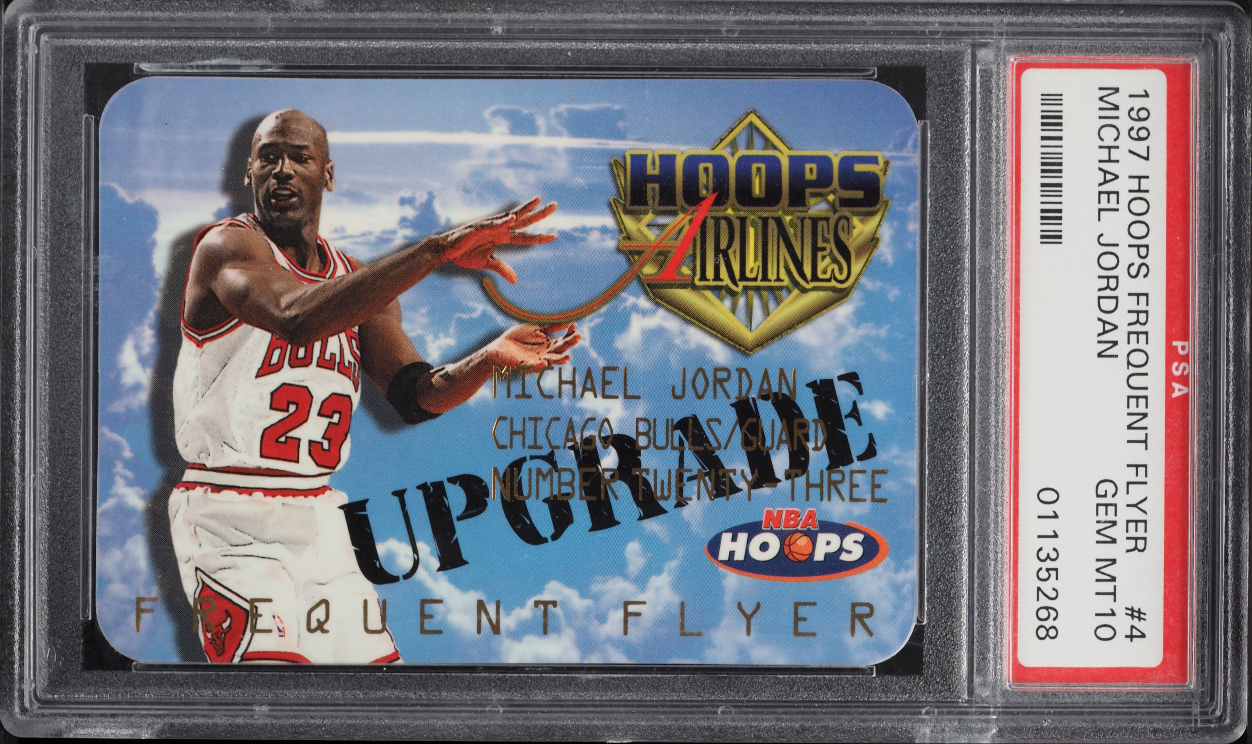 その他 JORDAN NBA Hoops Airlines Frequent Flyer Michael Jordan 1997 Hoops #4 Frequent Flyer Club Price Guide