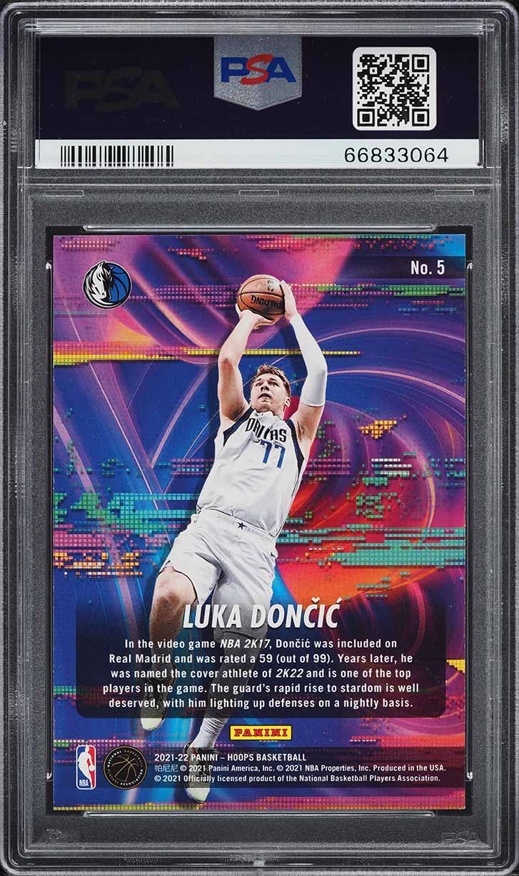 2021 Hoops Hoopla Luka Doncic #5 PSA 10 GEM MINT