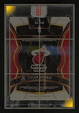 2019 Select Signatures Neon Green Prizm Tyler Herro ROOKIE AUTO /99 #RS-THR MBA AUTH