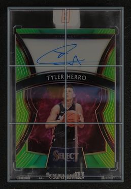 2019 Select Signatures Neon Green Prizm Tyler Herro ROOKIE AUTO /99 #RS-THR MBA AUTH