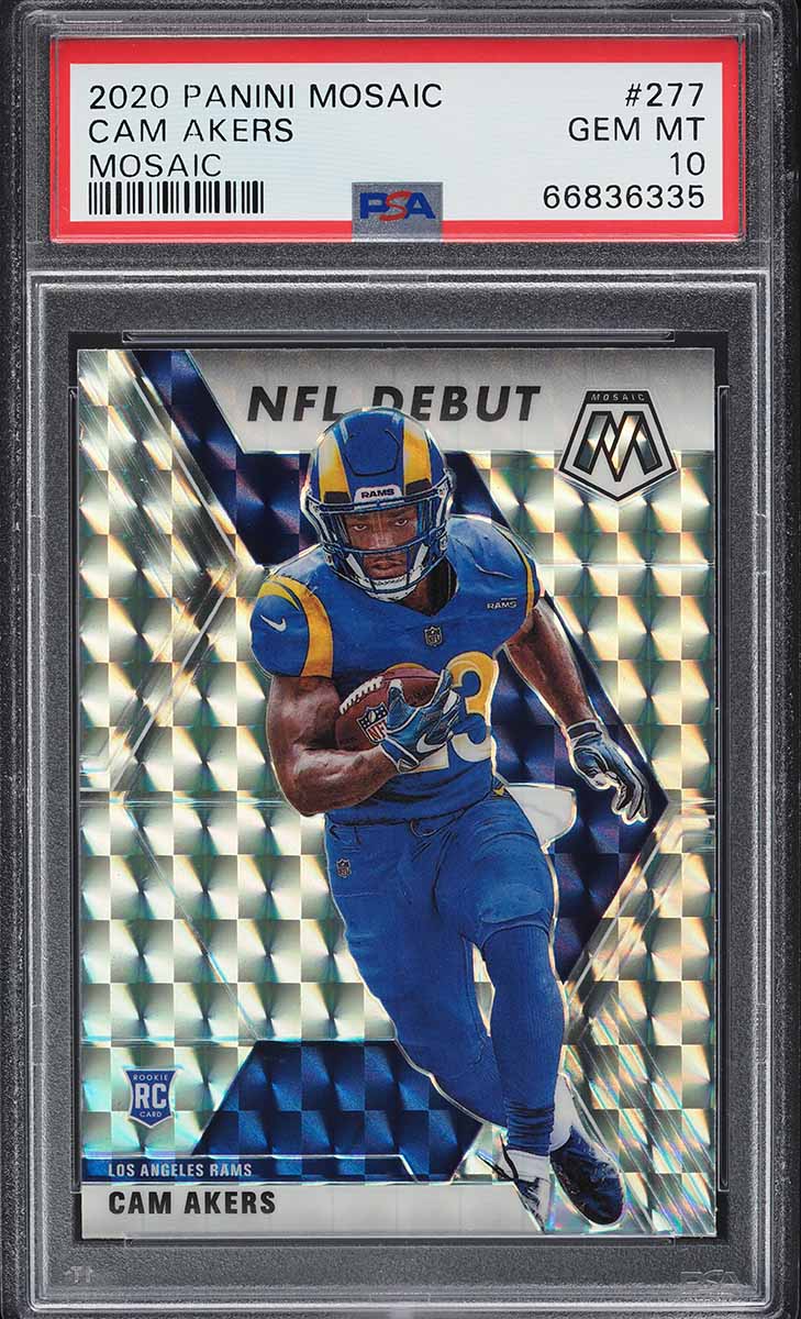2020 Panini Mosaic Prizm Cam Akers ROOKIE #277 PSA 10 GEM MINT