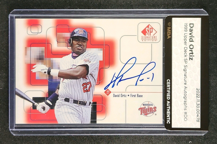 1999 SP Signature Autographs David Ortiz AUTO #DO MBA AUTH