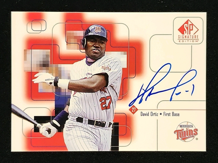 1999 SP Signature Autographs David Ortiz AUTO #DO MBA AUTH
