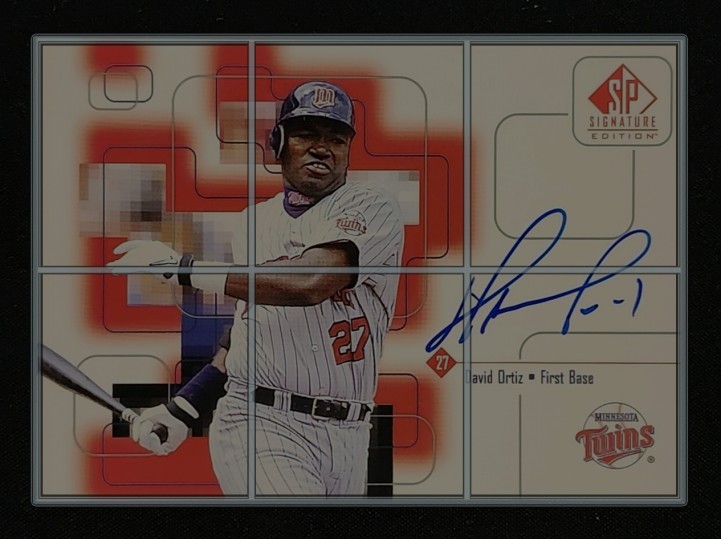 1999 SP Signature Autographs David Ortiz AUTO #DO MBA AUTH
