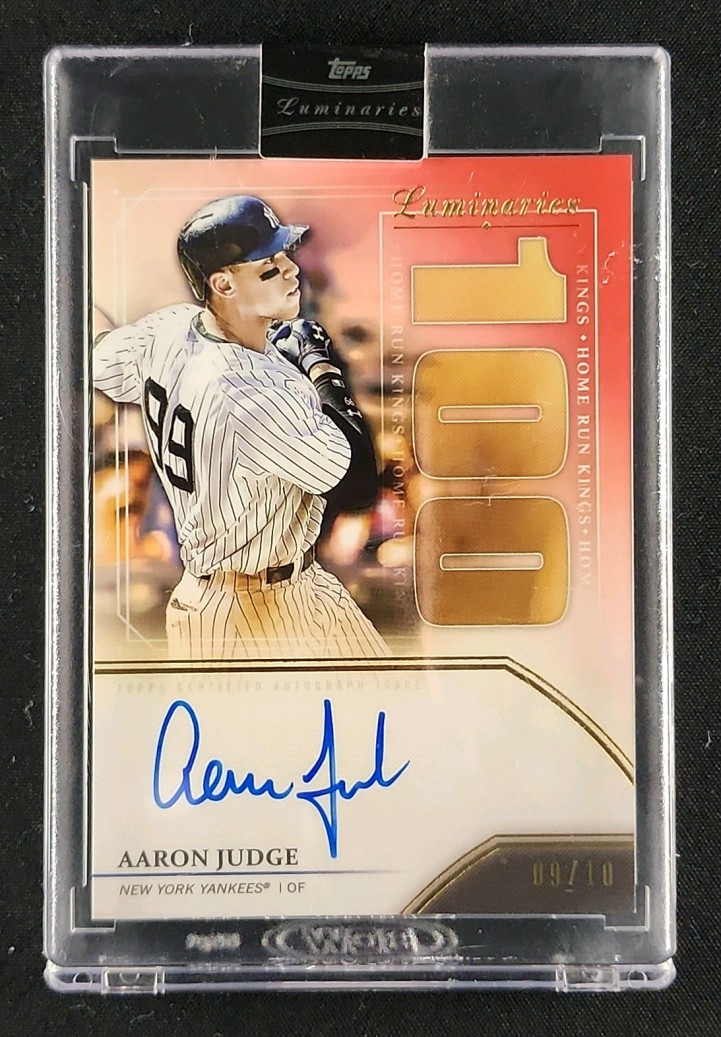 2020 Topps Luminaries Home Run Kings Red Aaron Judge AUTO /10 #HRK-AJ MBA AUTH