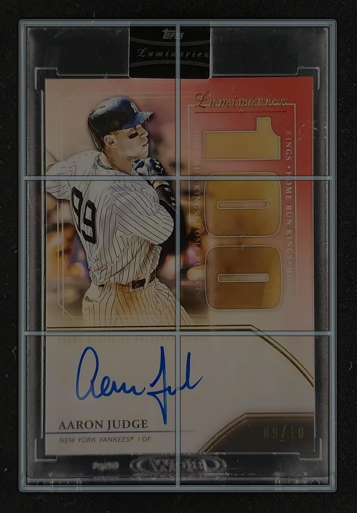 2020 Topps Luminaries Home Run Kings Red Aaron Judge AUTO /10 #HRK-AJ MBA AUTH