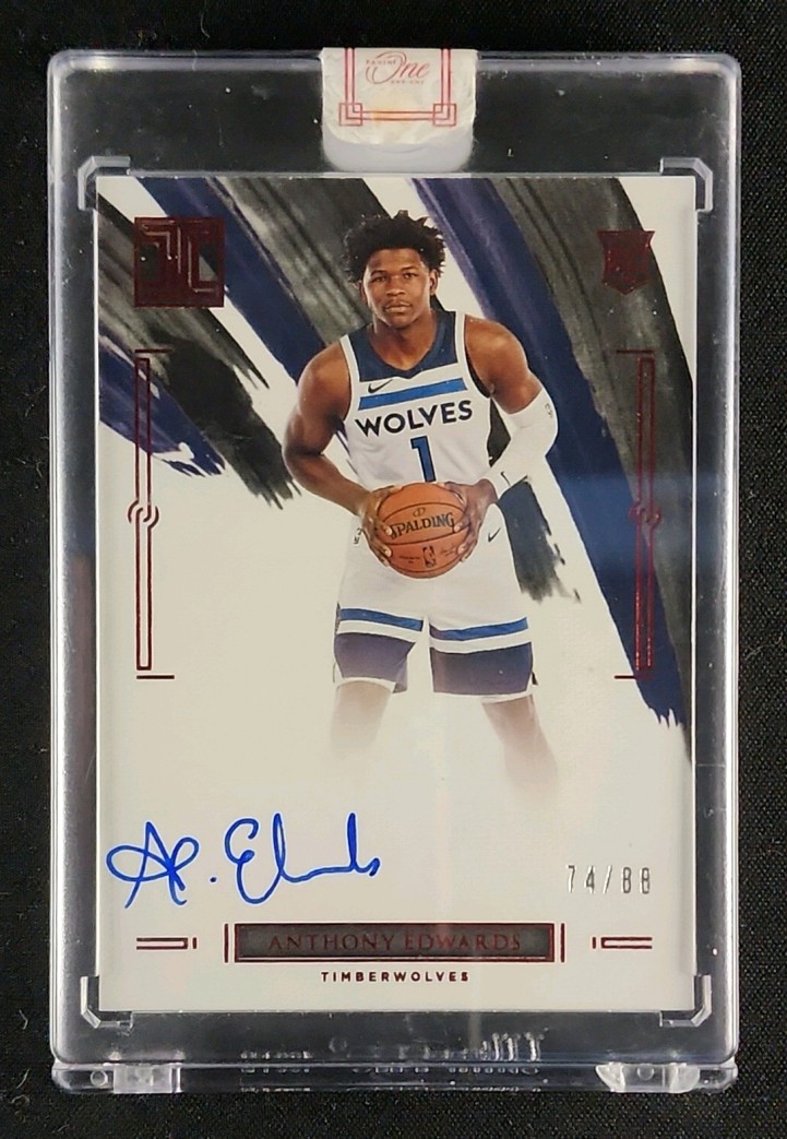 2020 Panini Impeccable Anthony Edwards ROOKIE AUTO /88 #RA-ANT MBA 
