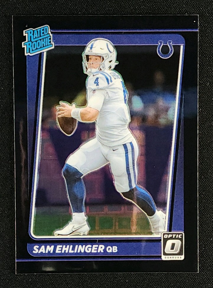 2021 Donruss Optic Black Pandora Sam Ehlinger ROOKIE /25 #246 MBA AUTH