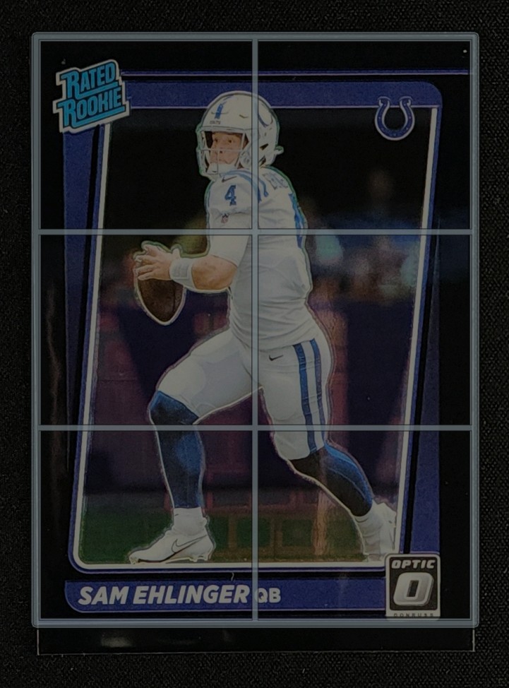 2021 Donruss Optic Black Pandora Sam Ehlinger ROOKIE /25 #246 MBA AUTH