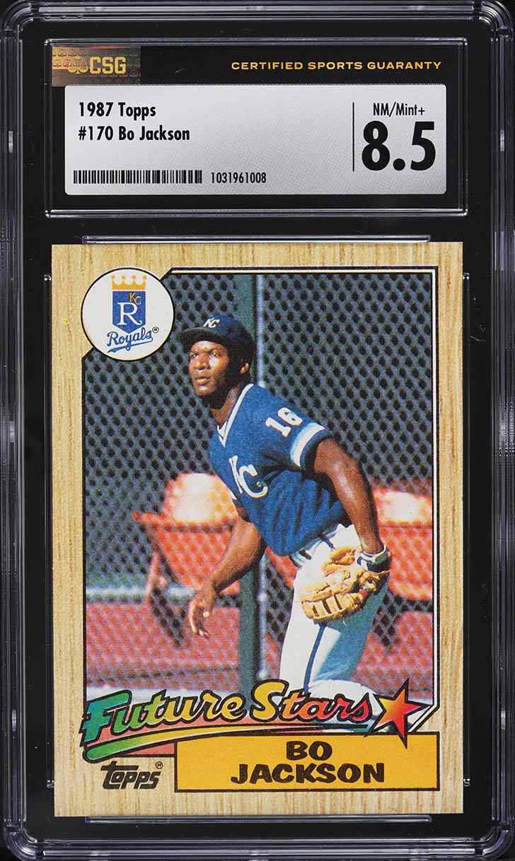 1987 Topps Future Stars Bo Jackson ROOKIE #170 CSG 8.5 NM-MT+