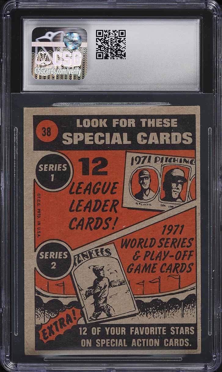 1972 Topps Carl Yastrzemski IN ACTION #38 CSG 5.5 EX+