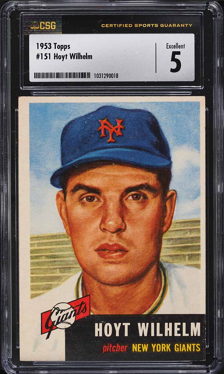 1953 Topps Hoyt Wilhelm #151 CSG 5 EX