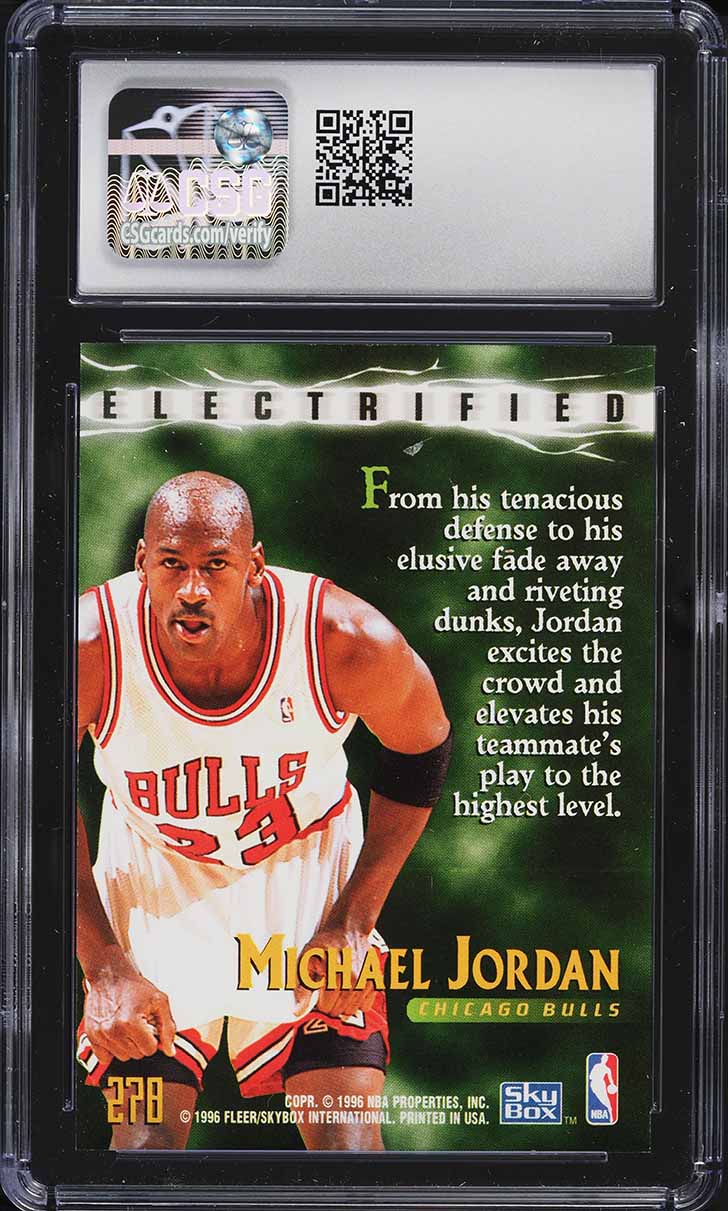 1996 Skybox Premium Michael Jordan #278 CSG 8.5 NM-MT+