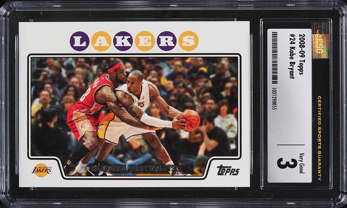 2008 Topps Basketball Kobe Bryant w/ LeBron James #24 CSG 3 VG