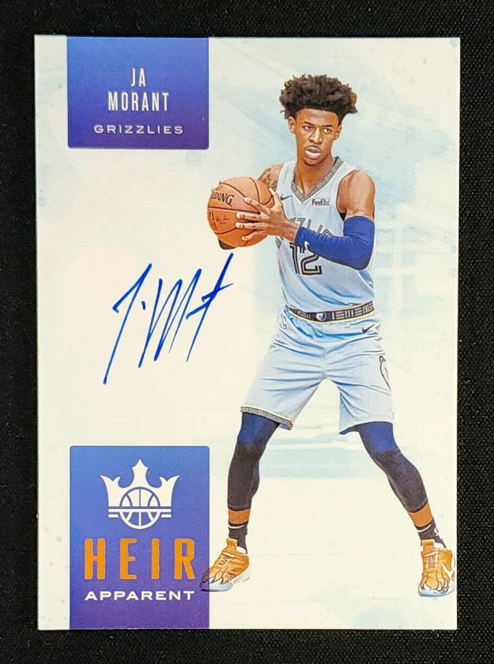 2019 Panini Court Kings Heir Apparent Citrine Ja Morant ROOKIE AUTO /49 MBA AUTH