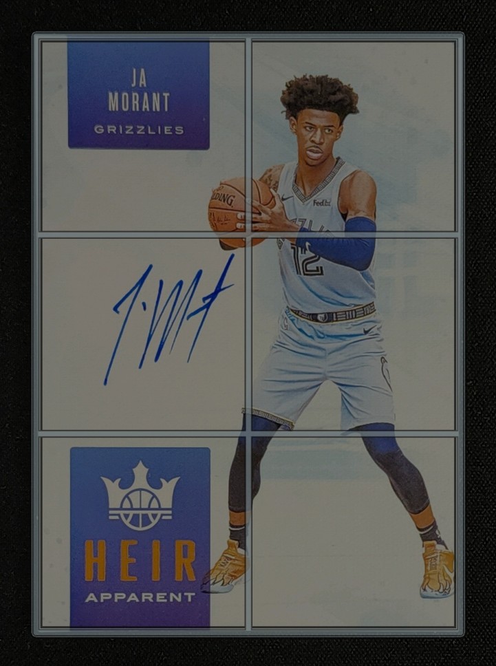 2019 Panini Court Kings Heir Apparent Citrine Ja Morant ROOKIE AUTO /49 MBA AUTH