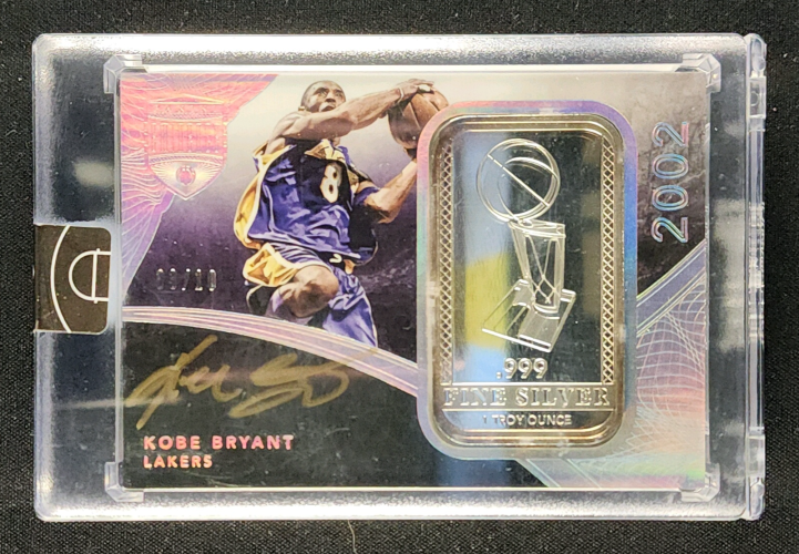 2014 Panini Eminence Larry O'Brien Trophy Silver Kobe Bryant AUTO /10 MBA AUTH