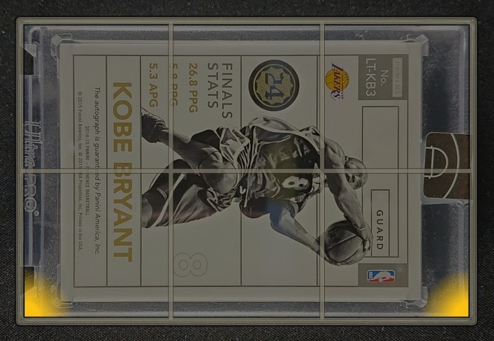 2014 Panini Eminence Larry O'Brien Trophy Silver Kobe Bryant AUTO /10 MBA AUTH